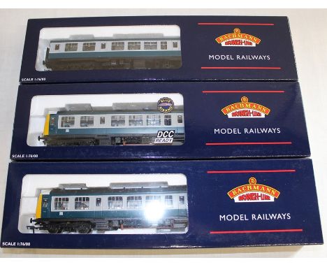 Bachmann Branch-Line boxed OO gauge 32-910 Class 108 3-Car DMU British Rail Blue / Grey