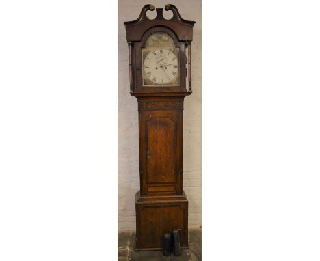 Victorian 8 day longcase clock in a mixed wood case