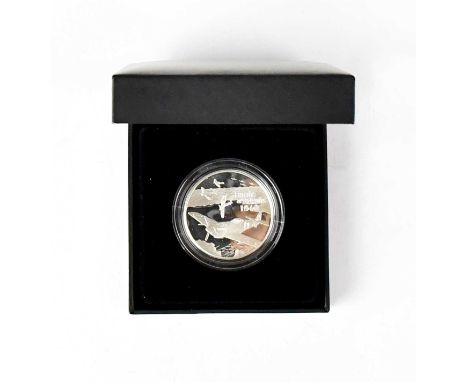 THE ROYAL MINT; a cased '70th Anniversary of the Battle of Britain' silver proof £5 coin