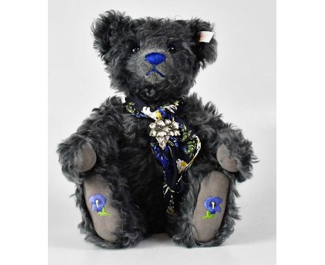 STEIFF; a German collectors' bear 'Gentian Bear', with growler, no. EAN 660276, 'Teddybär Enzian', height 38cm, limited editi