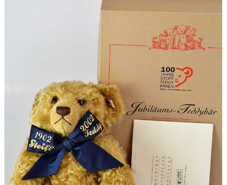 STEIFF; a German collectors' bear 'Centenary 1902-2002', with growler, no. EAN670985, height 44cm, 2002, limited edition no.0