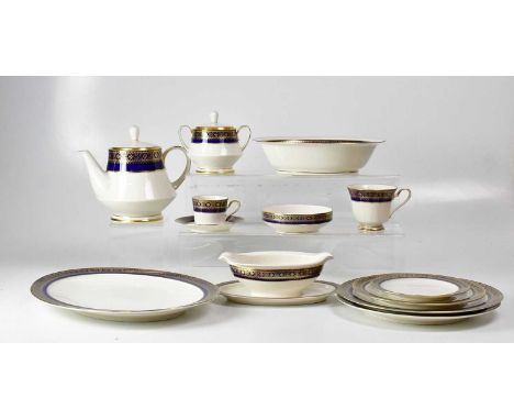 NORITAKE; a one hundred and three piece part dinner service including twelve dinner plates, diameter 26.5cm, gravy boat, ture