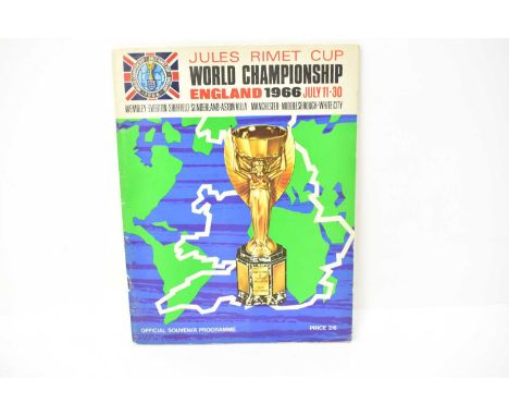 A 1966 official World Cup football programme.Condition Report: Weighs approx 140g.