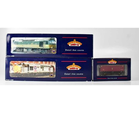 BACHMANN; three boxed branch line model railway items, comprising a Class 37/4 Diesel 37431 Intercity Bullidae locomotive, no