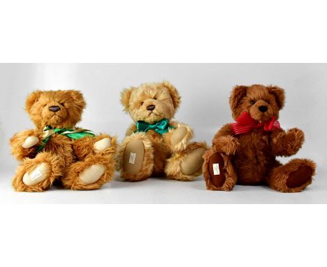 DEANS RAGBOOK; three limited edition collectors' teddy bears, comprising 'Hopeful', no. 76/200, 'Wistful', no. 98/200 and 'Lu