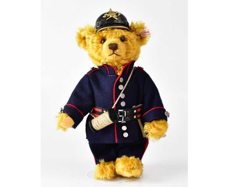 STEIFF; a German collectors' bear 'Berlin firefighter around 1900', no. EAN 655654 'Teddybär Berliner Feuerwehrmann um 1900',