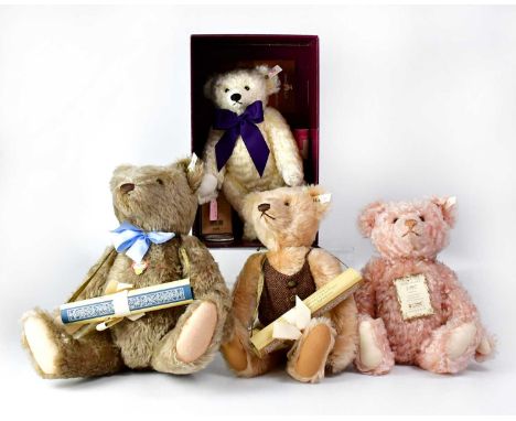 STEIFF; four limited edition collectors' plush teddy bears, comprising 'Charlotte - Exclusively for Hamleys', in original box