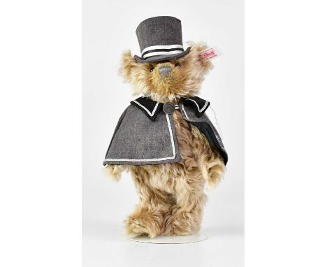 STEIFF; a German collectors' bear 'KaDeWe Doorman 2007', no. EAN656187, height 25cm, with stand, white tag, button ear, and b