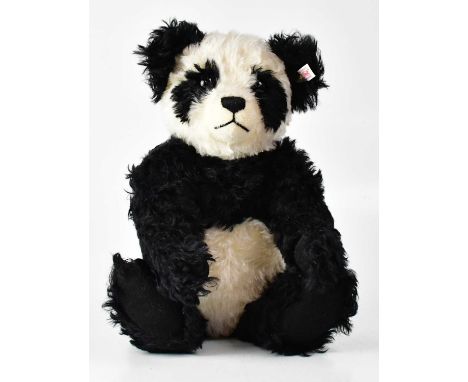 STEIFF; a German collectors' bear 'Panda', with growler, no. EAN661013, height 40cm, 2002, limited edition no.01057, with whi