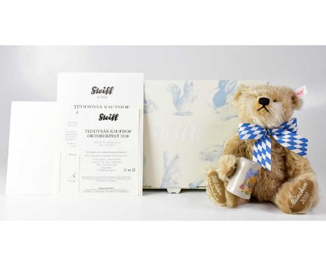 STEIFF; a German collectors' bear 'Oktoberfest 2010', no. EAN 657177 'Teddybär Kaufhof Oktoberfest 2010', height 25cm, limite