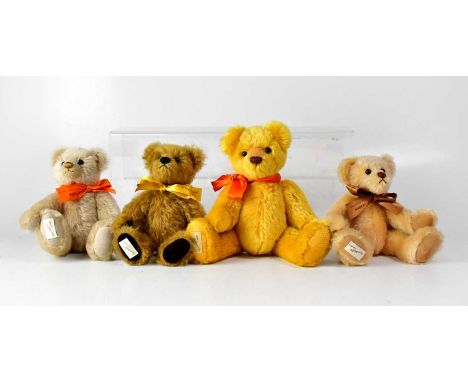 DEANS RAGBOOK; four Collectors Club teddy bears, comprising 'Membership Bear Hejda' no.333, 'Hieronymous', 'Hubert' no. 349 a