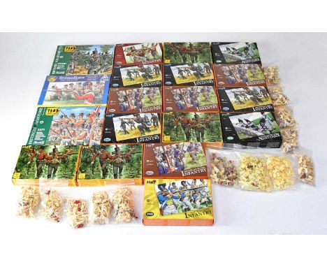Thirty-four Pat model toy soldier kits to include Hat Bavarian Infantry, French Light Infantry, Waterloo Dutch Infantry, Leib