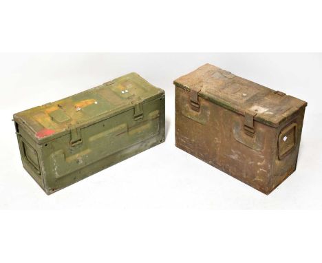 A military issue P80 MkIII ammunition crate and three other similar examples (4).