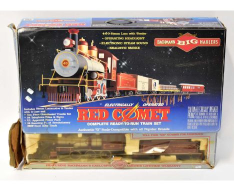 BACHMANN; a boxed 'Big Haulers Red Comet Complete Ready-to-Run Train Set'.Condition Report: Pistol is in overall good conditi