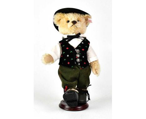STEIFF; a German collectors' bear 'Traditional Bear Sepp', no. EAN 672200, 'Deutscher Trachtenbär Sepp', height 23cm, limited