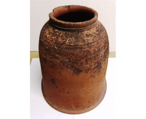 FOUR TERRACOTTA RHUBARB FORCERS  one impressed with stamp for [Poole brickworks] 'Wm. Thomas & Co. Wellington, Som.', the lar