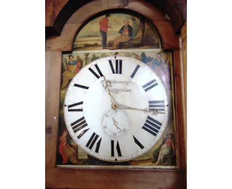 A GEORGE III 30-HOUR LONGCASE CLOCK  the enamel dial inscribed 'BLAKEBOROUGH OTLEY 2261' with subsidiary date dial and painte