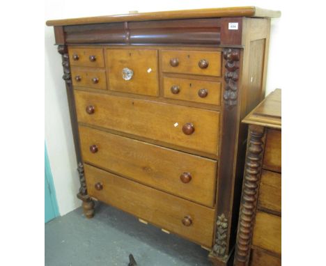 Victorian oak scotch chest of large proportions. (B.P. 24% incl. VAT)