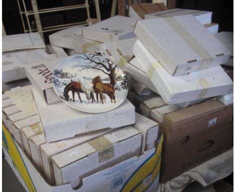 Large assortment of collectors plates in original boxes to include; Spode, Royal Doulton, Royal Albert etc. (B.P. 24% incl. V