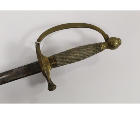 American Ames Mod. 1840 N.C.O.'s sword. Marked U.S. A.D.K. 1864. No scabbard. 