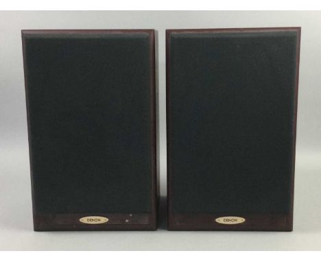PAIR OF DENON SPEAKERS,along with a Technics SU-V300 amplifier, and a Matsui CDP400 (4)