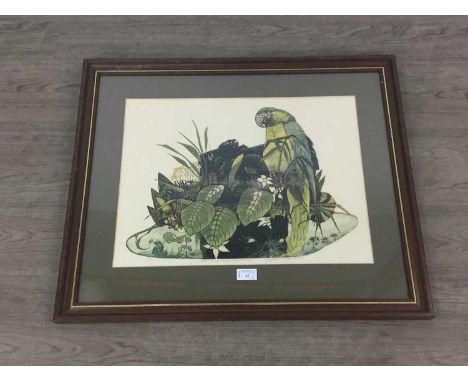 BARBARA ROBERTSON,THE WINTER MOX,limited edtion colour print, 11/18, signed in pencil and dated 83,image size 60cm x 39cm, ov