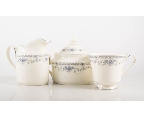 Minton "Bellemeade" bone china tea service, Midwinter "Quite Contrary", dinnerware designed by Jessie Tait.