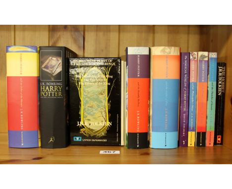 A quantity of Harry Potter books including first editions.
