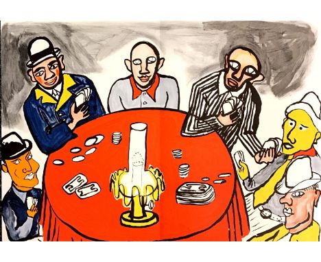 Alexander Calder (1898-1976) original lithograph entitled "The Poker Table" from n. 212 Darriere Le Miroir magazine, publishe