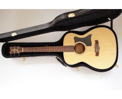 A Tanglewood TF8 acoustic guitar, in Tanglewood case with accessories