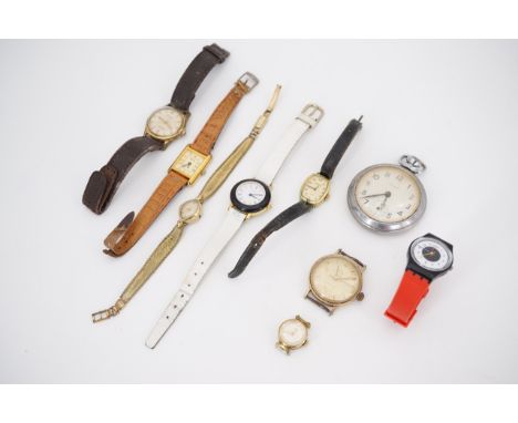 Watches including an Ingersoll open faced pocket watch (a/f) and a child's modern Swatch wristwatch