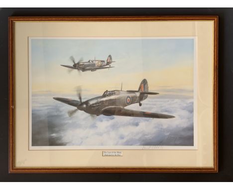 A David Stibbling signed limited edition RAF Battle of Britain commemorative print entitled "The Last of the Many Dedicated t
