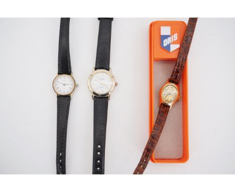 A lady's vintage Oris wristwatch in original box, together with others by Avia and Urban 