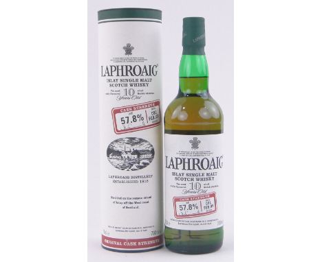 Laphroaig Islay Single Malt Scotch Whisky, 10 year old, bottled 2009, 70cl. bottle.