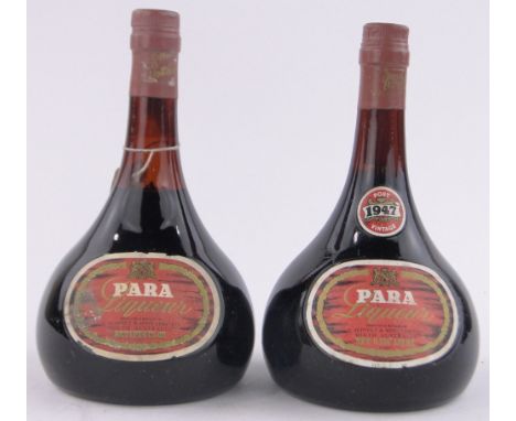 2 Bottles Seppelt Vintage Para liqueur Tawny Port style, Barossa Valley, Australia, 1947 and 1944, neck label missing, (2 bot