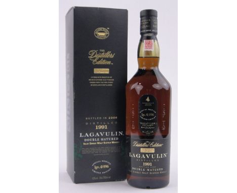 Lagavulin Double Matured Islay Single Malt Scotch Whisky, bottled in 2008, distilled 1991, 70cl. bottle.