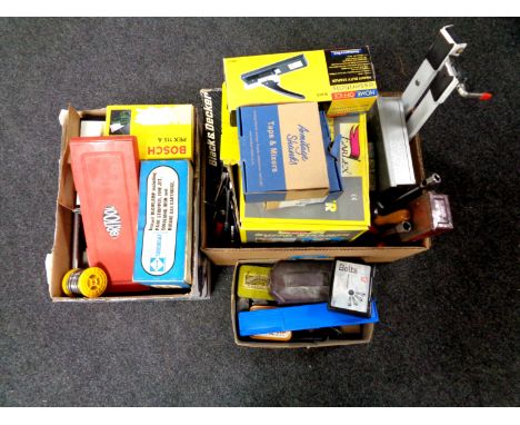 A quantity of tools and drill bits, Bosch PEX 115A etc   