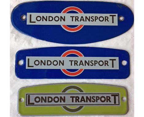 Selection of London Transport bus enamel RADIATOR BADGES comprising Guy Utility type, Leyland STD & TD type and Guy GS & Coun