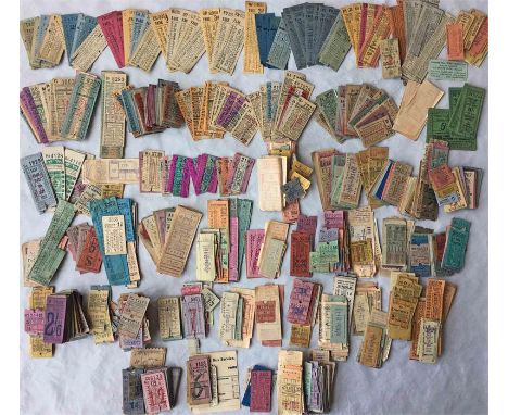Large quantity of 1930s-60s BUS, TROLLEYBUS & TRAM TICKETS from London, other major operators, municipalities and independent