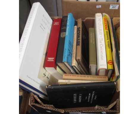 Box of assorted, mainly reference books, to include: 'Ballet Designs and Illustrations'; 'Aesop Bewick'; Wood engraving refer