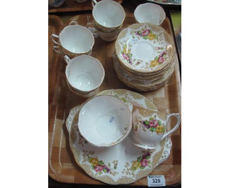 Twenty-two piece Royal Albert bone china 'Lovelace' tea service.(B.P. 24% incl. VAT)