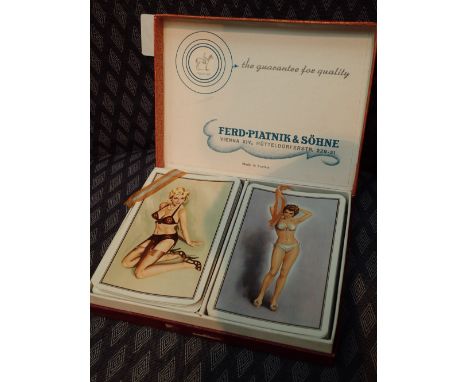 Glamour 1960s double playing card set