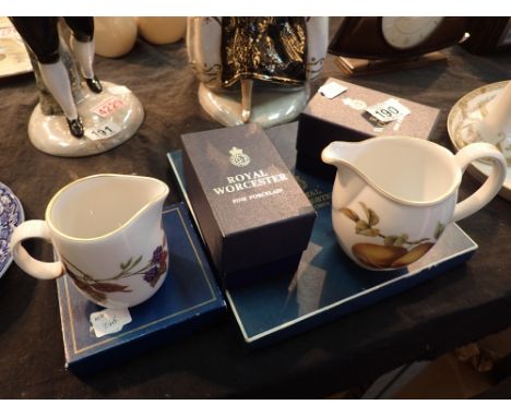 Six pieces of boxed Royal Worcester china