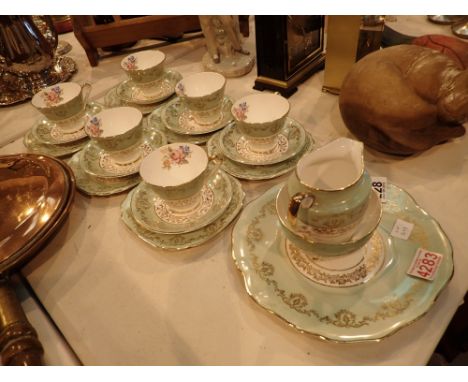 Twenty one piece Windsor tea service