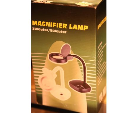 Magnifying lamp, new and unused. Not available for in-house P&amp;P 