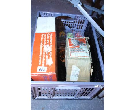 Box of mixed tools including Black and Decker. Not available for in-house P&amp;P 