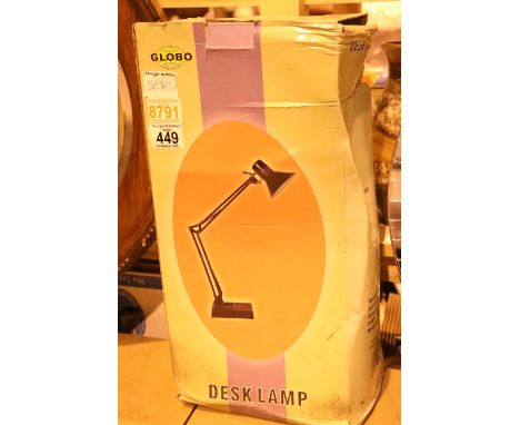 Globo boxed anglepoise desk lamp. Not available for in-house P&amp;P 