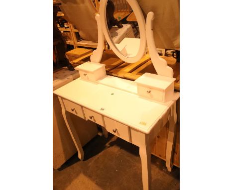 Three drawer console table with matching mirror. Not available for in-house P&amp;P 