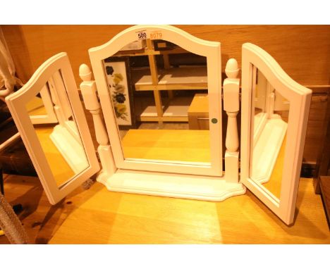 Modern three mirrored dressing table set. Not available for in-house P&amp;P 