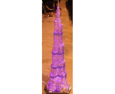 Burt Khalifa free standing lamp. Not available for in-house P&PCondition Report: All electrical items in this lot have been P